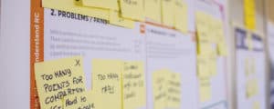 plan w post it notes