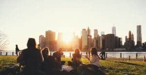 sunset picnic