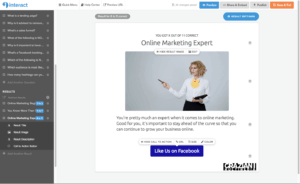 strange looking stock lady is an "online marketing expert"